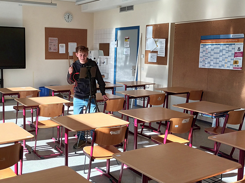 raumakustik_bakb_michael_fuchs-02 Messung der Nachhallzeit in einem Klassenzimmer